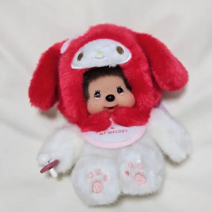 [BUNJANG] Monchhichi Sanrio My Melody Plush / 몬치치 산리오 마이멜로디