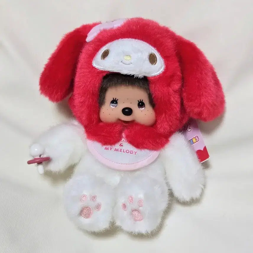 [BUNJANG] Monchhichi Sanrio My Melody Plush / 몬치치 산리오 마이멜로디