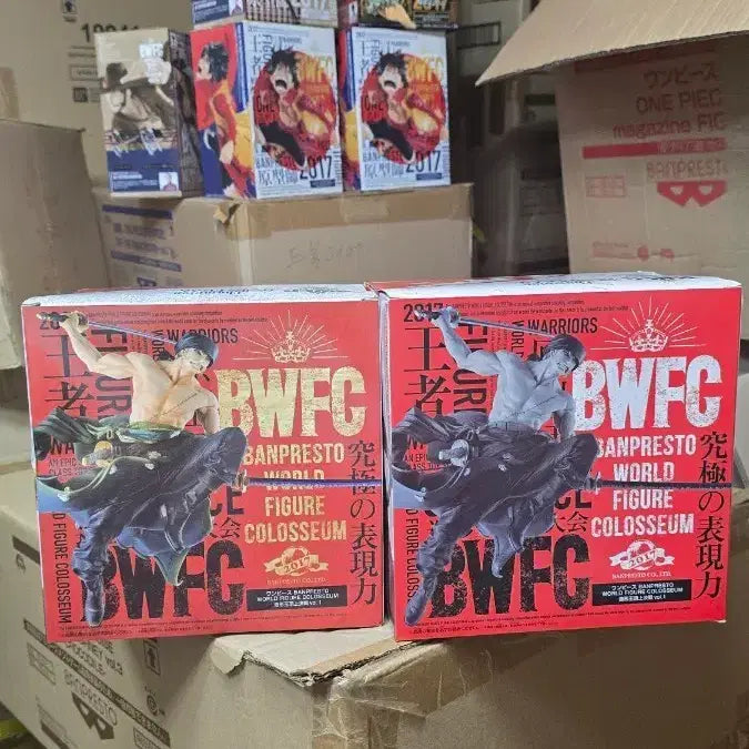 [BUNJANG] Banpresto One Piece BWFC Zoro Figure (2017) - General &amp; Rare Color Set / (번장최저가미개봉)반프레스토 원피스 BWFC 피규어 2017
