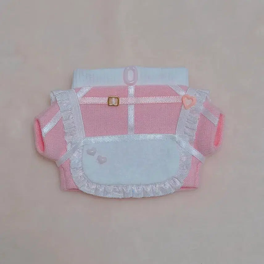 [BUNJANG] Petite Plume 10cm Doll Clothes Jersey Maid Pink (L Size) / 10cm 솜인형옷 Petite plume 져지메이드 핑크 L 사이즈