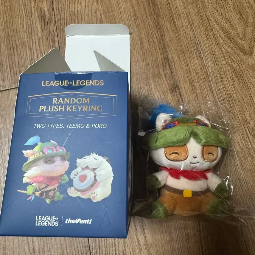 [BUNJANG] The Venti x League of Legends Teemo Plush Keychain / 더벤티 티모 인형 새제품