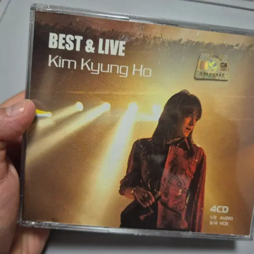 [BUNJANG] Kim Kyung Ho Best &amp; Live 4CD/VCD Set / 김경호 BEST &amp; LIVE CD 4CD 1/2 AUDIO 3/4 VCD