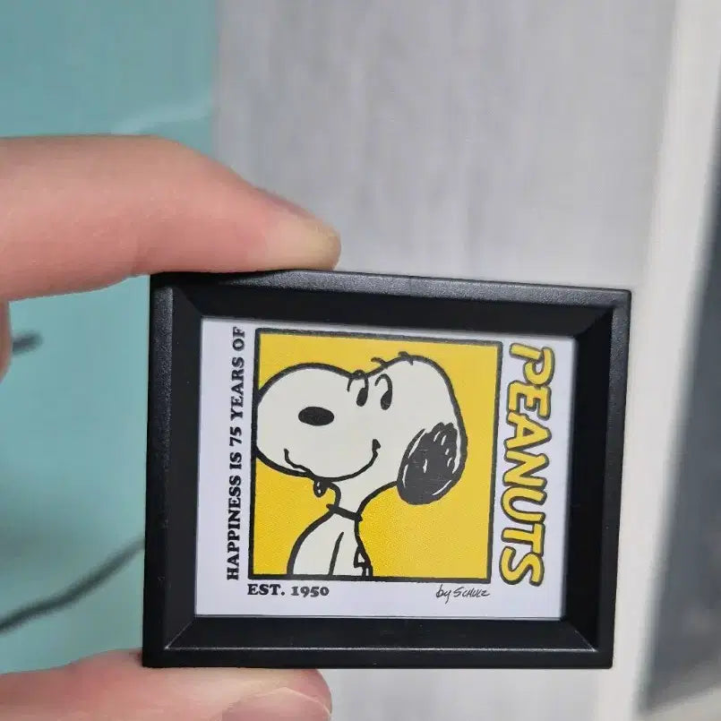 [BUNJANG] Snoopy Peanuts Frame Magnet Gacha Miniature Figure / 스누피 피너츠 프레임 액자 마그넷 가챠 미니어쳐 피규어 인테리어 소품 미니 자석