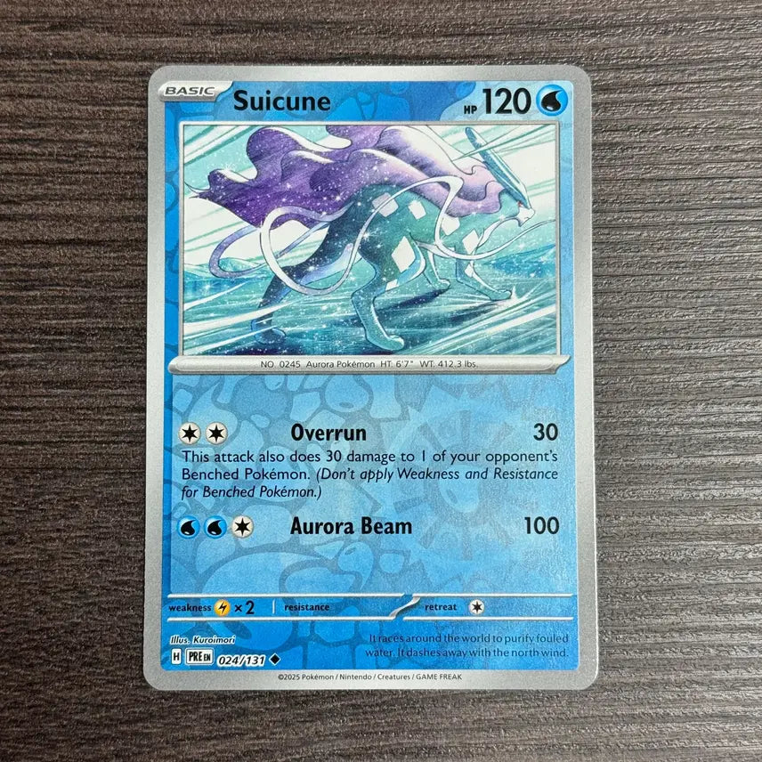 [BUNJANG] Pokemon Suicune - SV: Prismatic Evolutions (PRE) Trading Card / 포켓몬카드 북미 스이쿤 판매 6-E9
