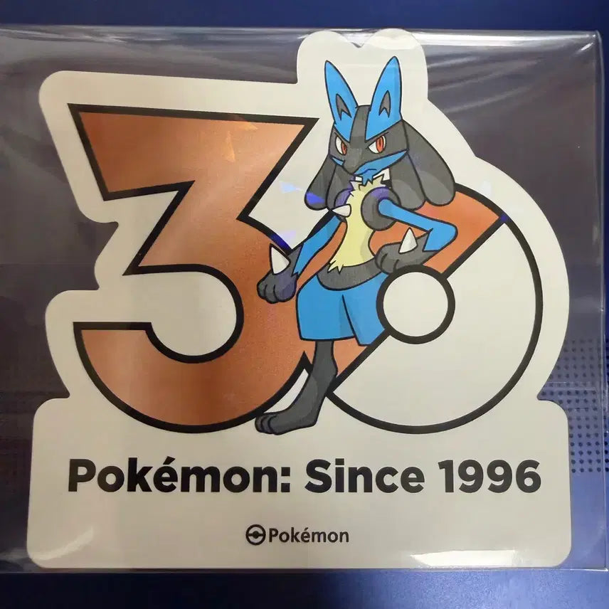 [BUNJANG] Pokemon 30th Anniversary Sticker - Lucario / 포켓몬스터 30주년 스티커 - 루카리오
