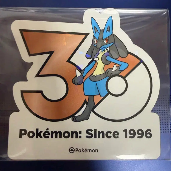 [BUNJANG] Pokemon 30th Anniversary Sticker - Lucario / 포켓몬스터 30주년 스티커 - 아차모, 토게키스, 루카리오, 캐스퐁