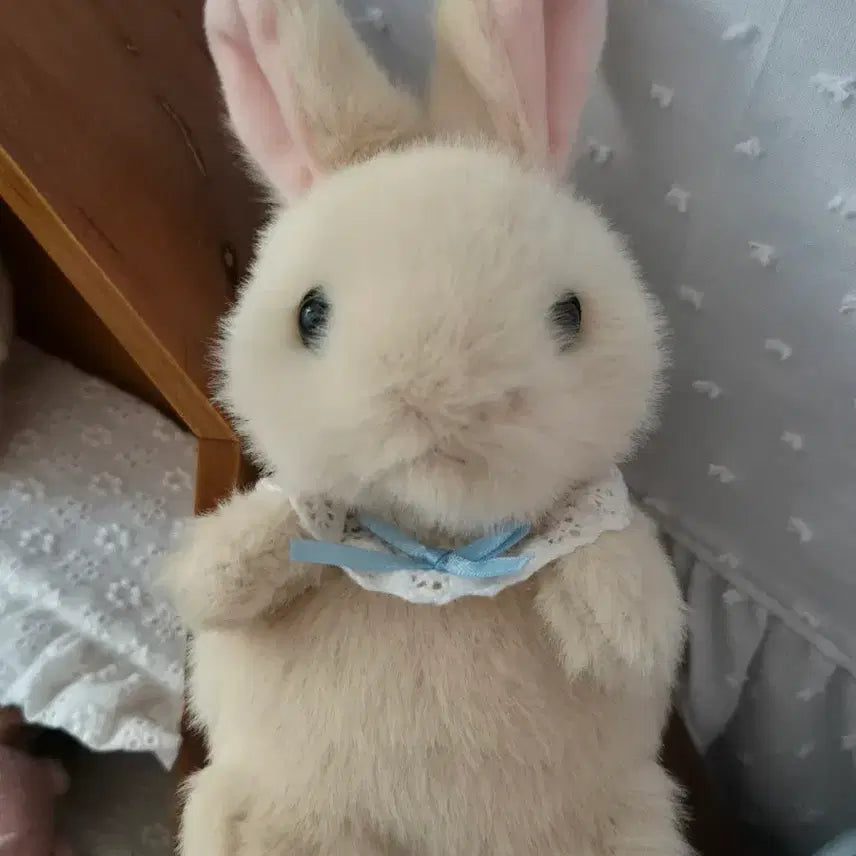 [BUNJANG] Baby Rabbit Doll (Injeolmi Color) / 인절미색 아기 토끼 인형