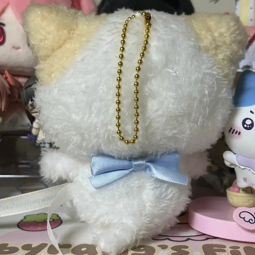 [BUNJANG] Sanrio Cat Gathering Marshmallow Plush Charm / 고양이 모임 산리오 마슈마로 누이 인형 키링(개체 예쁨)