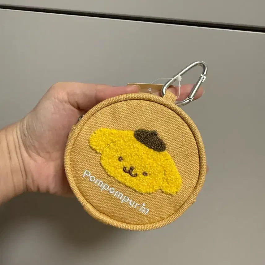 [BUNJANG] Pompompurin Mofumofu Embroidery Coin Pouch / 폼폼푸린 파우치 모후모후 사가라 자수 동전지갑