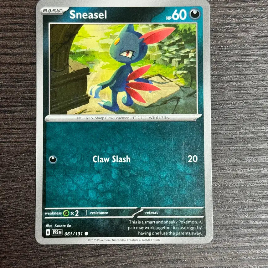 [BUNJANG] Pokemon Card North America Sneasel - SV: Prismatic Evolutions (PRE) / 포켓몬카드 북미 포푸니 판매 5-E9