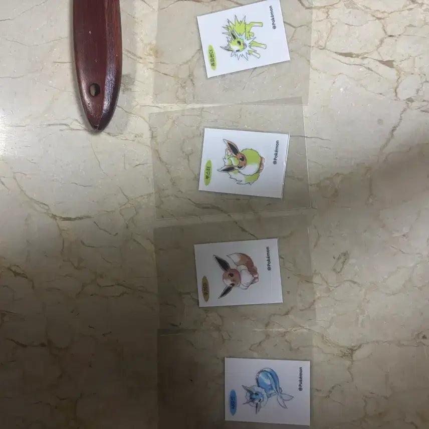 [BUNJANG] Eeveelution Artwork POCKET MONSTER STICKER / 이브이 진화체 아트워크 띠부실 상태 최상