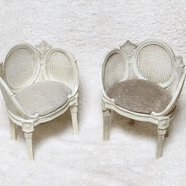 [BUNJANG] Vintage Miniature Chairs Set of 2 / 빈티지 미니어쳐 의자 2개
