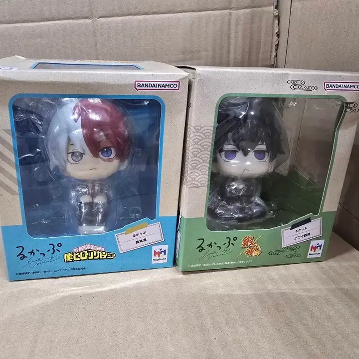 [BUNJANG] Megahouse My Hero Academia &amp; Gintama Lookup Figures - Todoroki Shoto &amp; Hijikata Toshiro Bundle Set / 메가하우스 나의 히어로 아카데미아 룩업 피규어 토도로키 쇼토와 은혼 히지카타 토시로 일괄