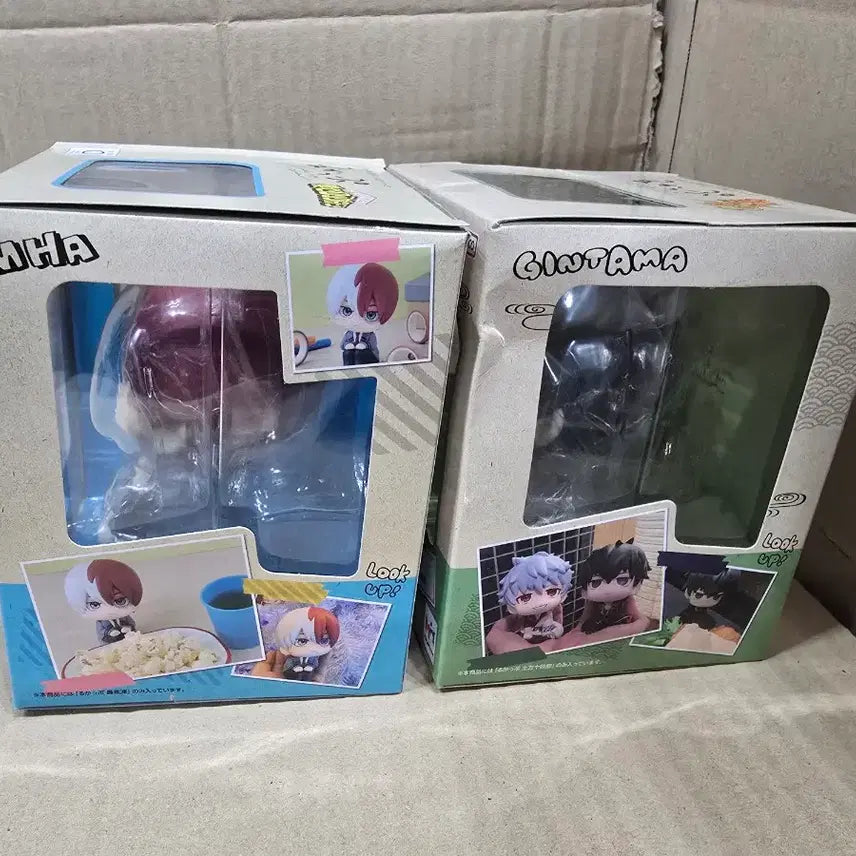 [BUNJANG] Megahouse My Hero Academia &amp; Gintama Lookup Figures - Todoroki Shoto &amp; Hijikata Toshiro Bundle Set / 메가하우스 나의 히어로 아카데미아 룩업 피규어 토도로키 쇼토와 은혼 히지카타 토시로 일괄