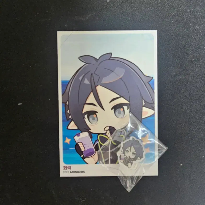 [BUNJANG] Arknights 6.5th Anniversary Collaboration Cafe Jwarak Set (Postcard, Acrylic Straw Picks) / 명일방주 6.5주년 콜라보 카페 좌락 세트(엽서,아크릴 빨대픽)