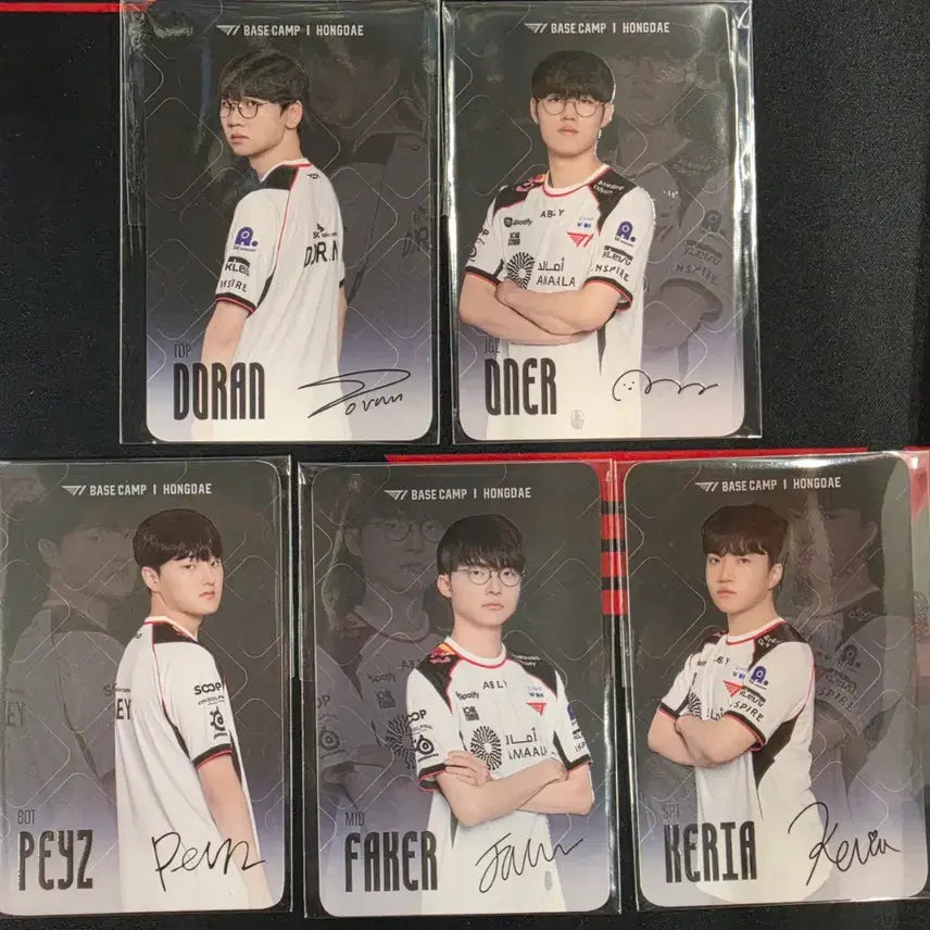 [BUNJANG] T1 5-Member Photocard Set / T1 베캠 5인 포카세트