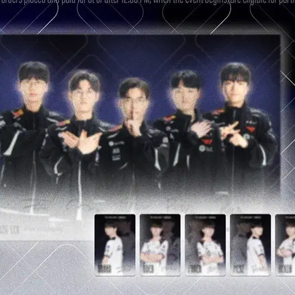 [BUNJANG] T1 5-Member Photocard Set / T1 베캠 5인 포카세트