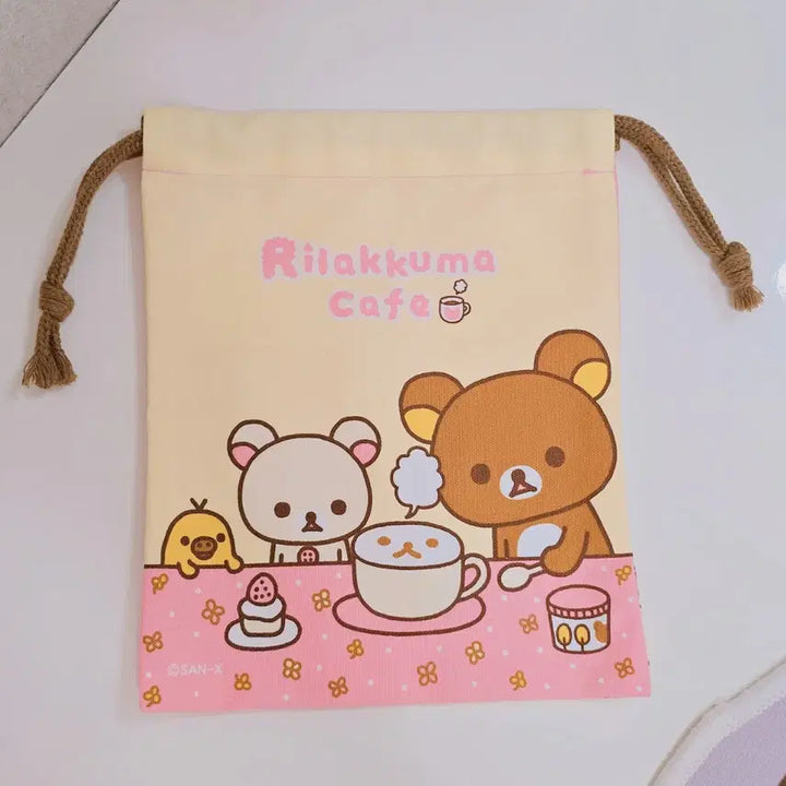 [BUNJANG] Rilakkuma &amp; Korilakkuma Dessert Cafe Version Pouch / 고전 리락쿠마 코리락쿠마 디저트카페버전 파우치