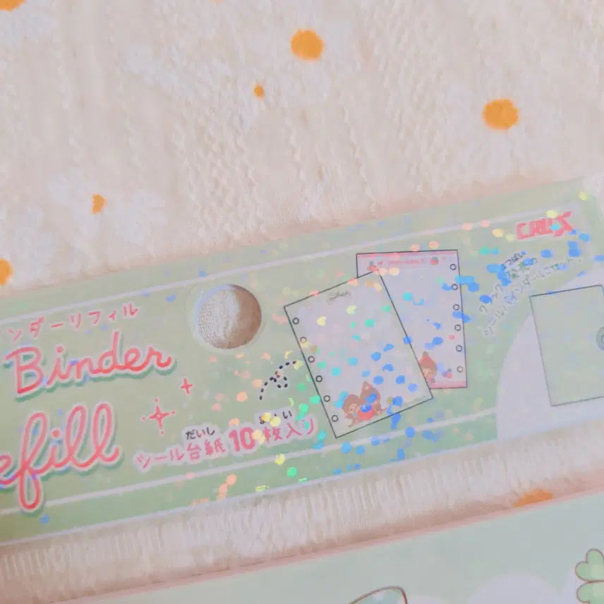 [BUNJANG] Japanese Authentic Monchhichi 6-Hole Binder Inner Pages Sticker Book / 일본정품)몬치치 6공 씰 바인더 속지 스티커북