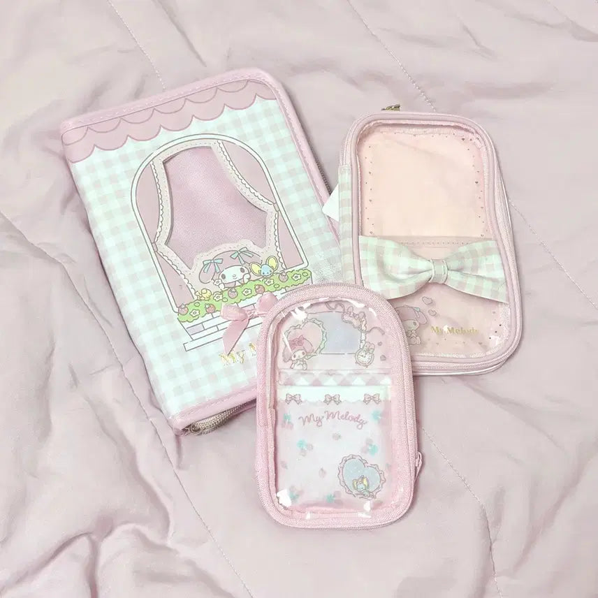 [BUNJANG] Sanrio My Melody Enjoy Idol Series Acrylic Stand Holder &amp; Binder Bundle Set / 마이멜로디 엔조이 아이돌 시리즈 아크릴 스탠드 홀더 / 바인더 일괄
