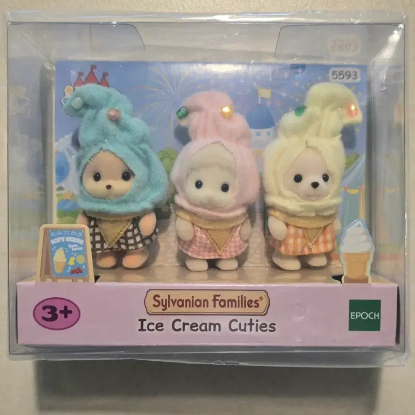 [BUNJANG] Sylvanian Families Ice Cream Trio (5593) / 실바니안 아이스크림 트리오 5593