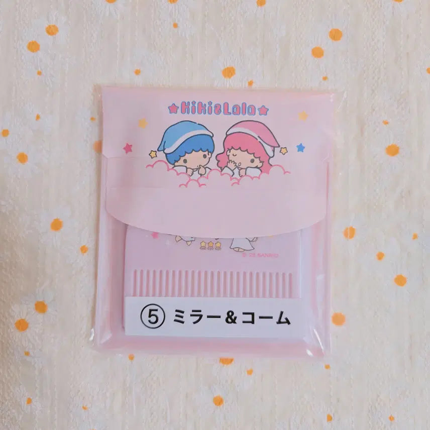 [BUNJANG] Kiki &amp; Lala Little Twin Stars Pouch, Mirror, and Comb Set / 키키라라 리틀트윈스타 파우치 거울 빗세트 키키라라쿠지