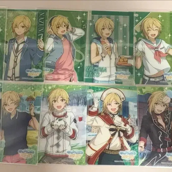 [BUNJANG] Ensemble Stars! Nazuna Nito Paper Doll &amp; Can Badge Bundle Set / 앙스타 앙상블스타즈 니토나즈나 지류 인형 캔뱃지 일괄