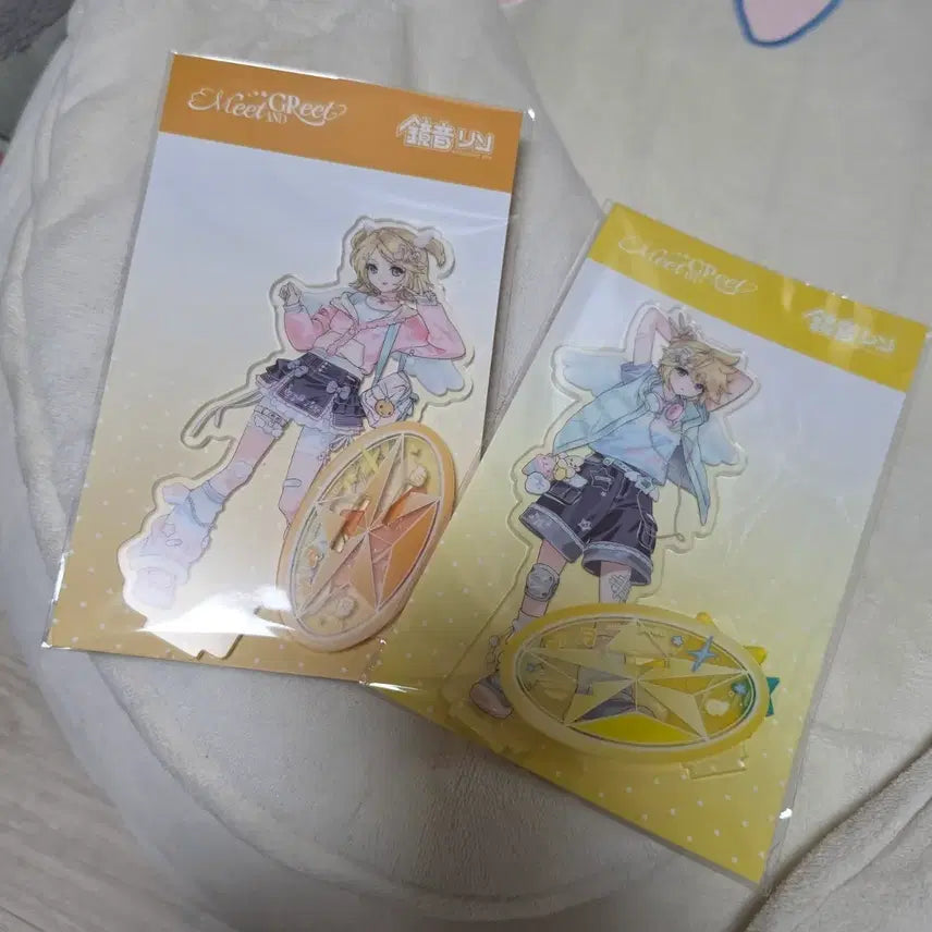 [BUNJANG] Kagamine Rin Len Meet &amp; Greet Popup Acrylic Standee Bundle Set / 카가미네 린 렌 밋앤그릿 팝업 아크릴스탠드 일괄