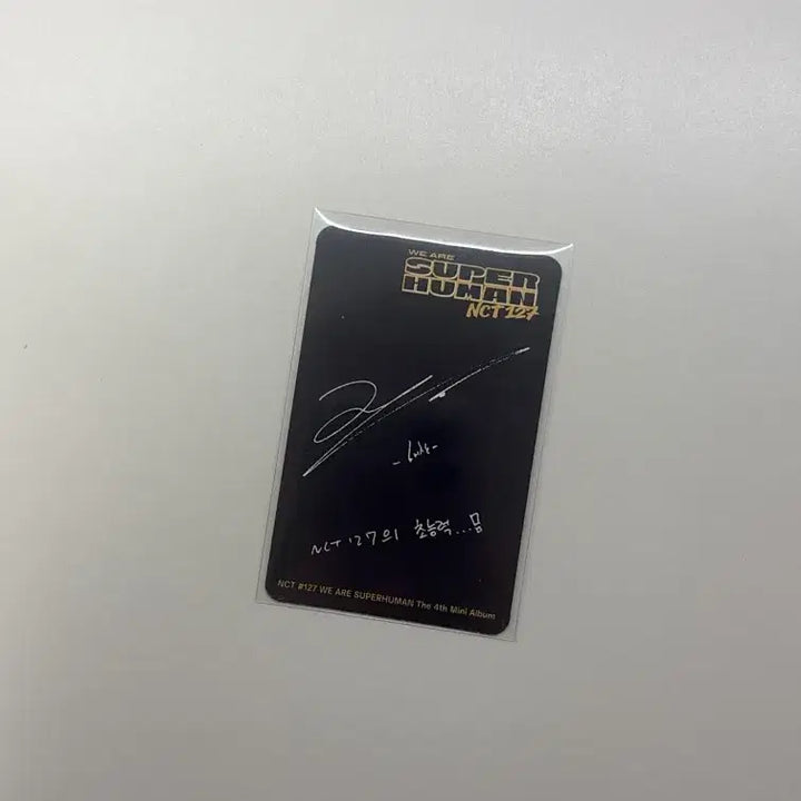 [BUNJANG] NCT 127 Haechan Superhuman Photocard / NCT127 해찬 슈퍼휴먼 포카 양도