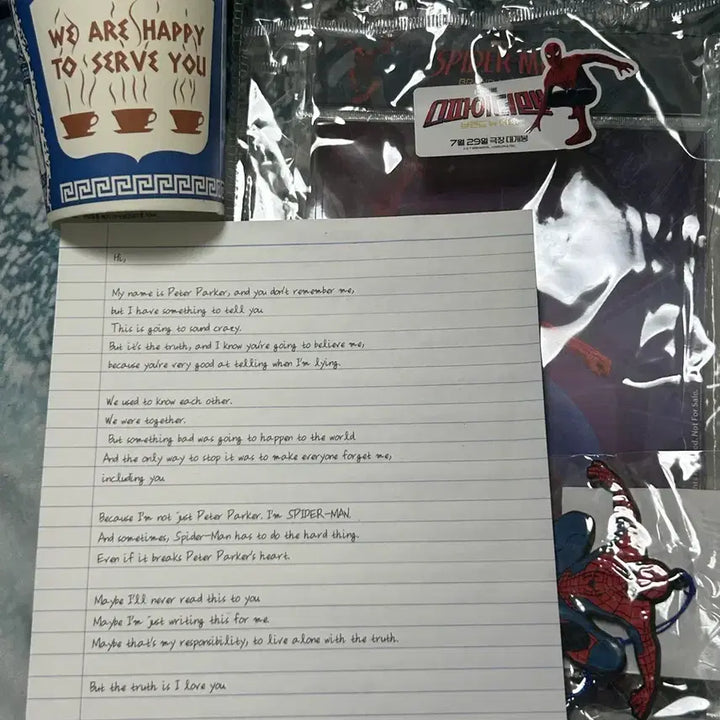 [BUNJANG] Spider-Man Premiere Goods / 급전 ) 스파이더맨 시사회 굿즈 판매