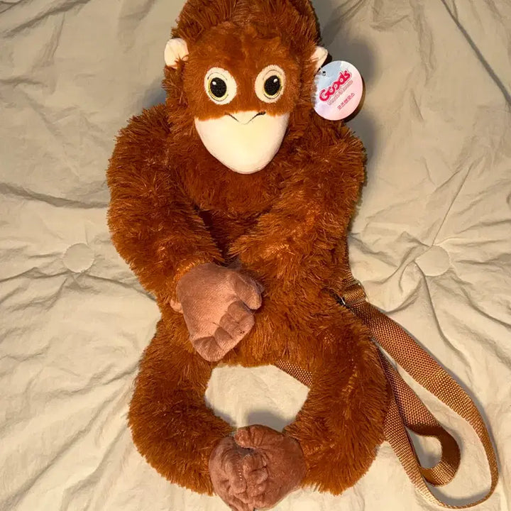 [BUNJANG] Orangutan Plush Crossbody Bag / [새제품] 오랑이 오랑우탄 원숭이 인형 가방 크로스백