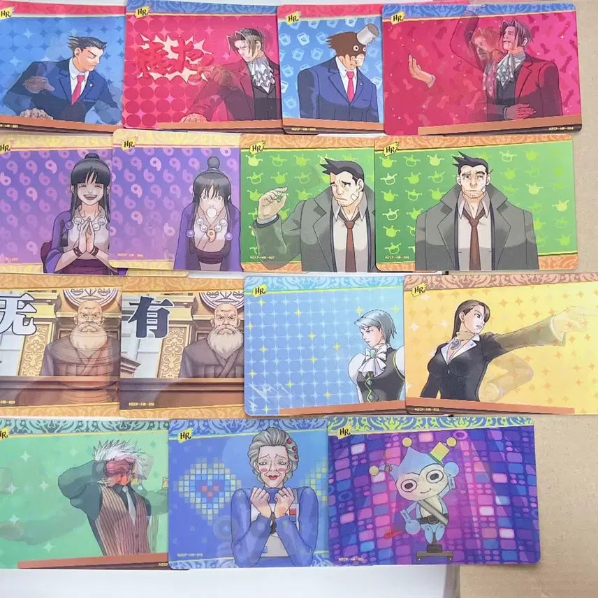 [BUNJANG] Gyakuten Saiban Kayou Card HR Set / 역전재판 kayou 카드 HR 15종 올클 세트 일괄판매