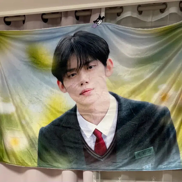 [BUNJANG] TXT Yeonjun School Uniform Photocard Blanket / 투바투 연준 포토담요 불곡고 교복 미팬 의상 데이즈