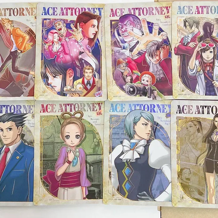 [BUNJANG] Ace Attorney Kayou Card UR Set (8 Types) / 역전재판 kayou 카드 UR 8종 일괄판매