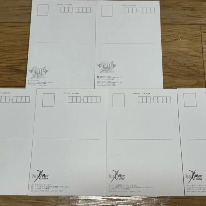 [BUNJANG] Fate/stay night Cafe, Fate/Zero Cafe Saber Postcard Set (6 pcs) / 페이트 스테이 나이트 카페, 제로 카페 세이버 엽서 6매