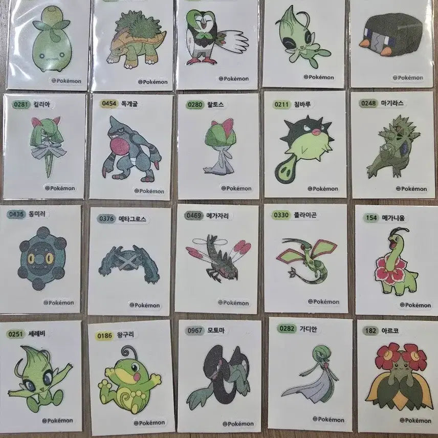 [BUNJANG] Pokemon Stickers (3-Digit, 4-Digit) / 포켓몬 띠부씰 판매(3자리,4자리)