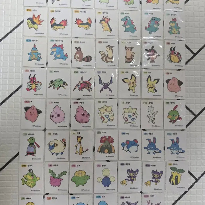 [BUNJANG] Pokemon Stickers (3-Digit, 4-Digit) / 포켓몬 띠부씰 판매(3자리,4자리)