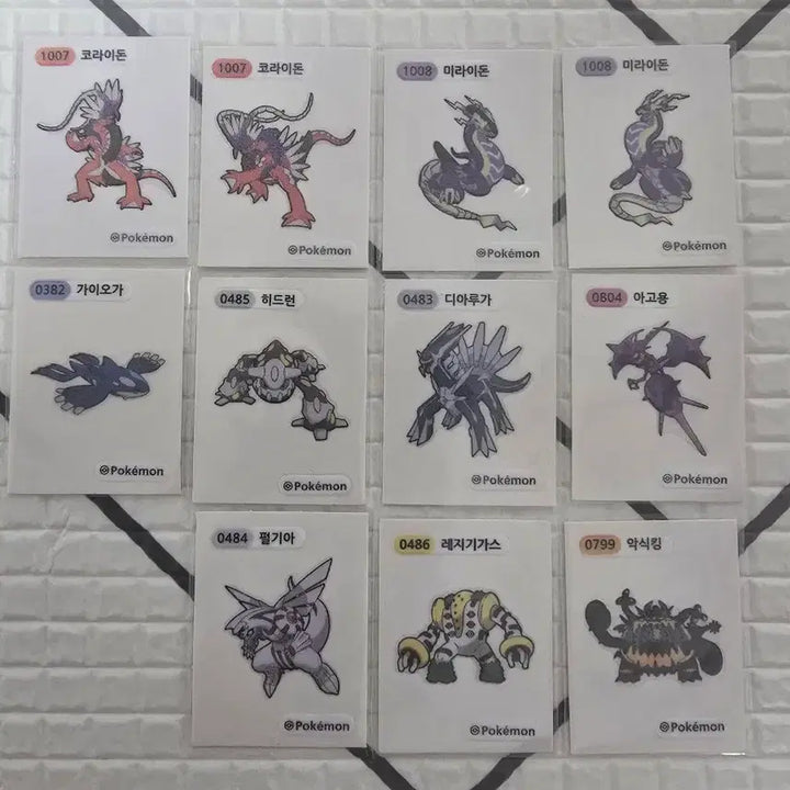 [BUNJANG] Pokemon Bread Stickers Collection / 포켓몬 전설 띠부씰 판매