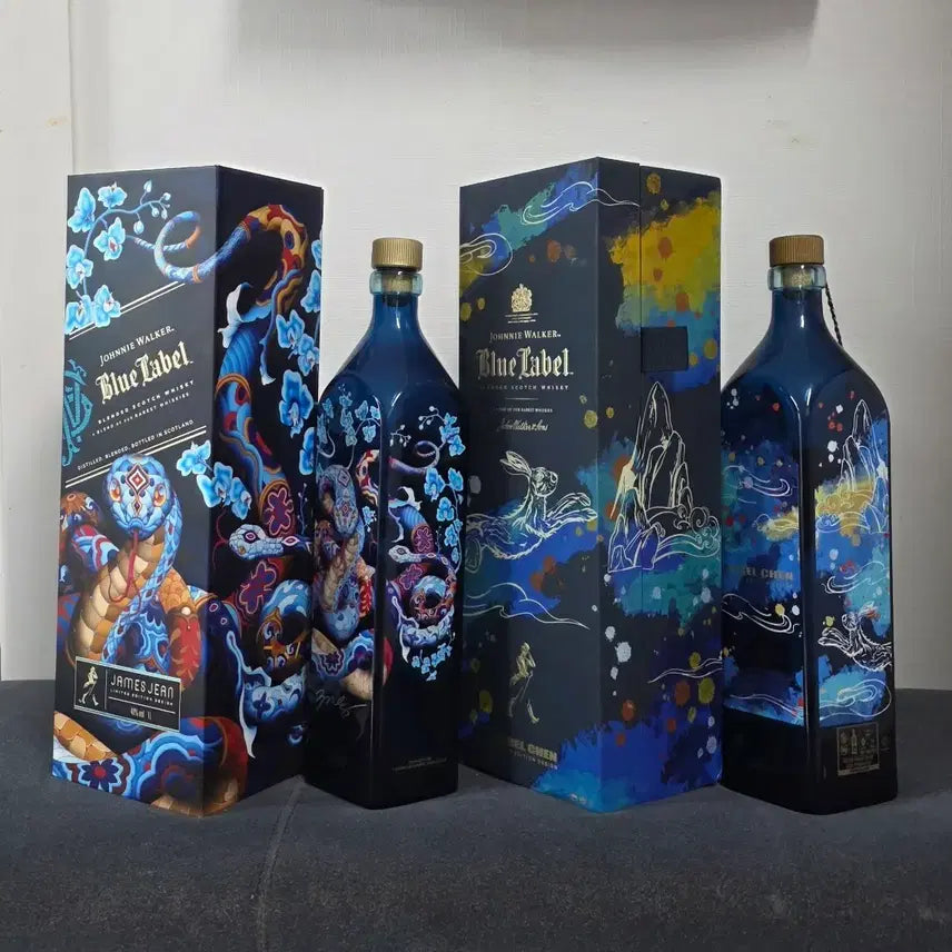 [BUNJANG] Johnnie Walker Blue Label James Jean/Angel Chen Edition Empty Bottle / 조니워커 블루라벨 제임스 진/베이 첸 에디션 위스키 공병