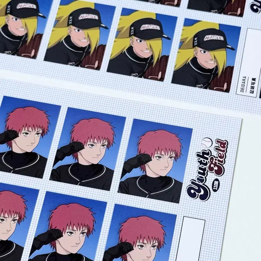 [BUNJANG] Naruto Youth Field Baseball Proof Photo - Deidara &amp; Sasori Bundle / 나루토 청춘 유스 필드 야구 증명사진 - 데이다라 + 사소리