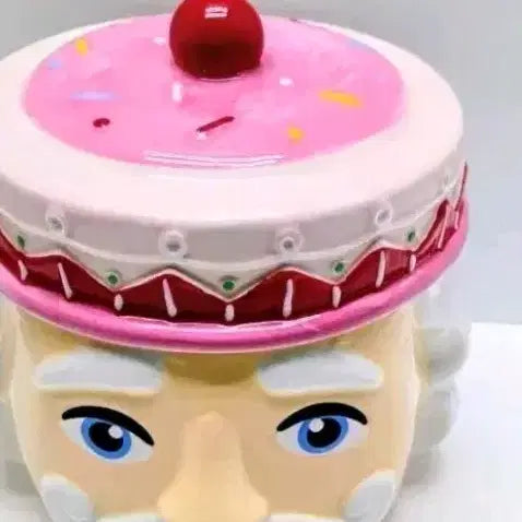 [BUNJANG] Santa Cookie Tin Nutcracker Pink / 산타 쿠키 통 핑크수입 호두까기