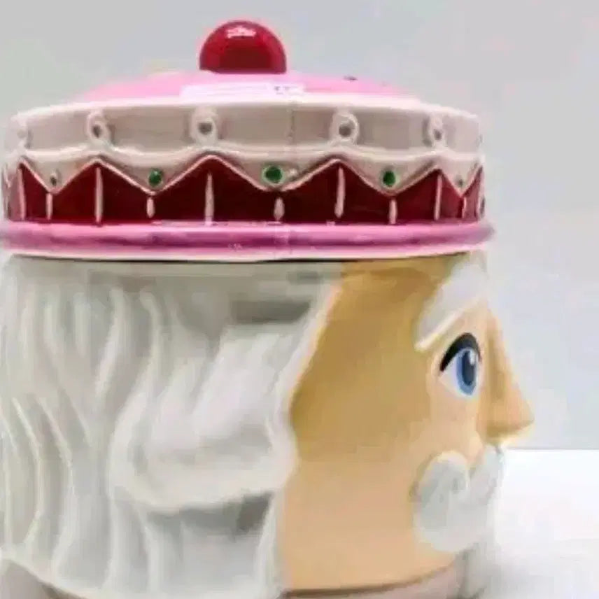 [BUNJANG] Santa Cookie Tin Nutcracker Pink / 산타 쿠키 통 핑크수입 호두까기