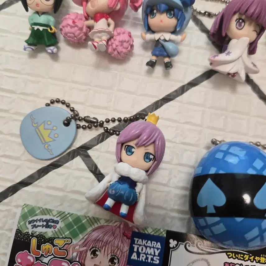 [BUNJANG] Shugo Chara! Classic Figure Keyring Set / 고전) 캐릭캐릭체인지 피규어 키링 세트