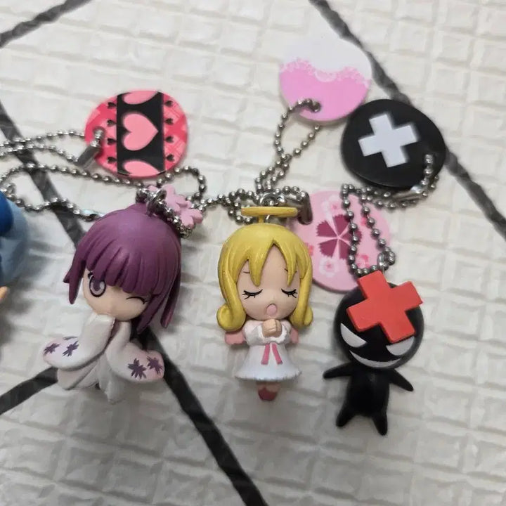 [BUNJANG] Shugo Chara! Classic Figure Keyring Set / 고전) 캐릭캐릭체인지 피규어 키링 세트