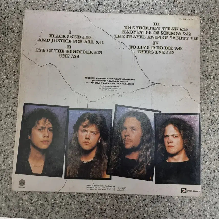 [BUNJANG] Metallica And Justice for All LP / 메탈리카 Metallica / And justice for all [LP]