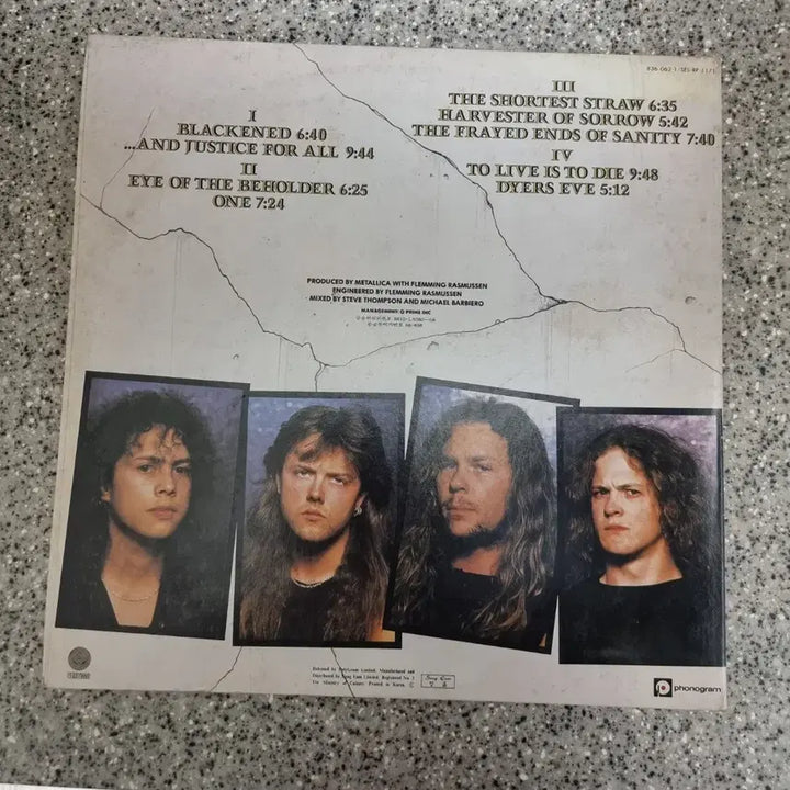 [BUNJANG] Metallica And Justice for All LP / 메탈리카 Metallica / And justice for all [LP]