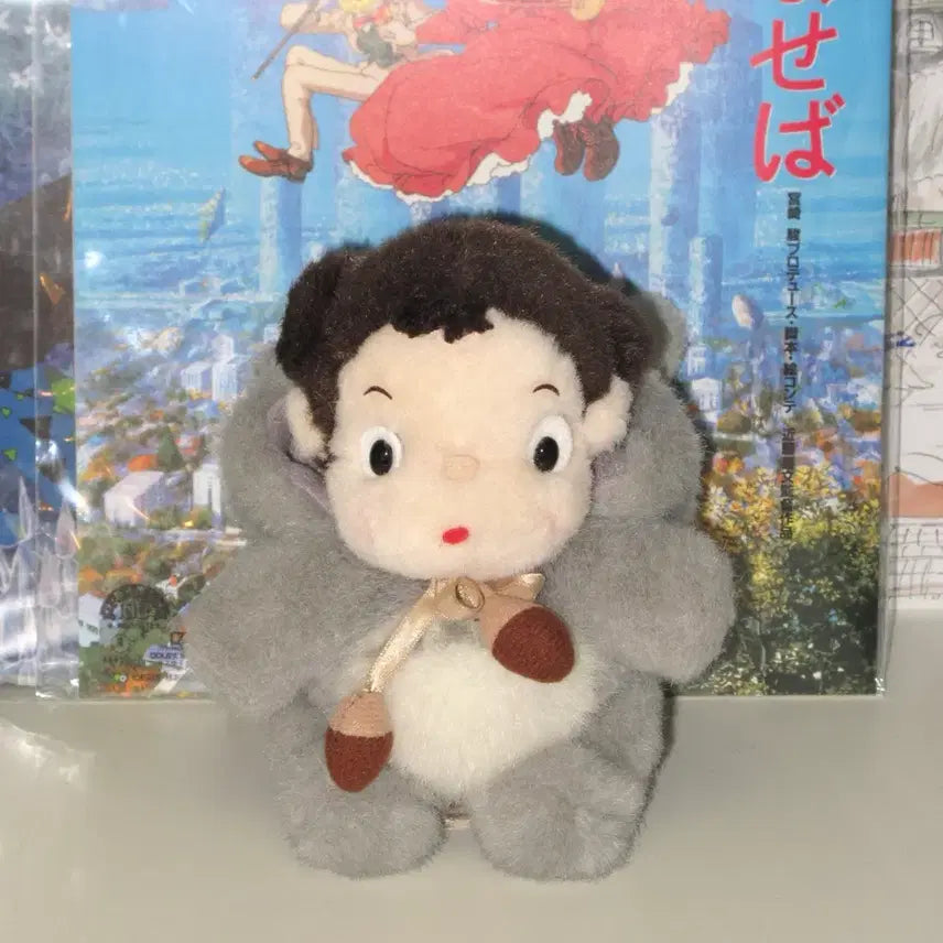 [BUNJANG] Vintage Studio Ghibli My Neighbor Totoro Mei Plush Doll / 고전 지브리 토토로 아가 메이 봉제인형 / 도토리 리본