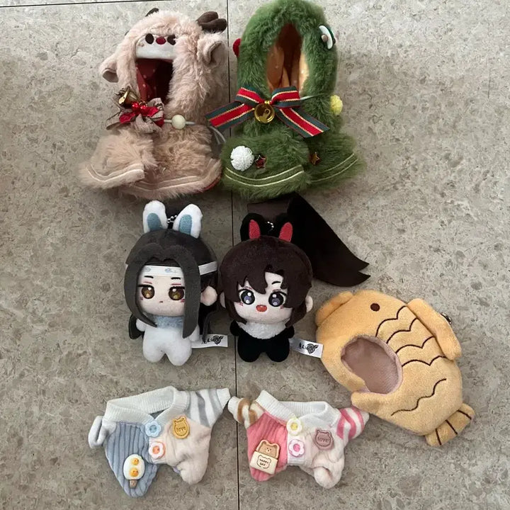 [BUNJANG] The Founder of Diabolism WangXian Rabbit Plush 10cm Clothes Set / 마도조사 인형 + 10cm 옷