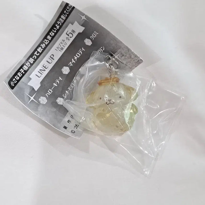 [BUNJANG] Sanrio Pompompurin Crystal Charm / 산리오 가챠 크리스탈 메지루시 폼폼푸린