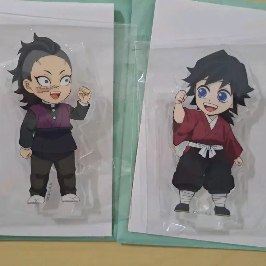 [BUNJANG] Demon Slayer: Kimetsu no Yaiba Childhood Connecting Acrylic Stands - Giyu &amp; Genya Bundle / 귀멸의칼날 연결아크릴 유년기 기유 겐야 일괄 판매합니다.